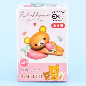 Re-Ment Putito Rilakkuma Strawberry Party Volume 3