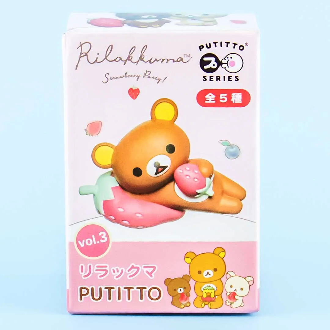 Re-Ment Putito Rilakkuma Strawberry Party Volume 3