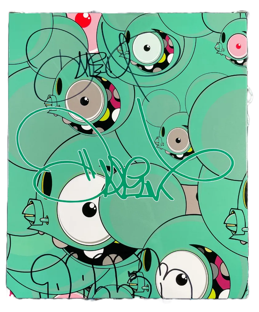Spacemonkey Classic Green Art Toy by Dalek- James Marshall