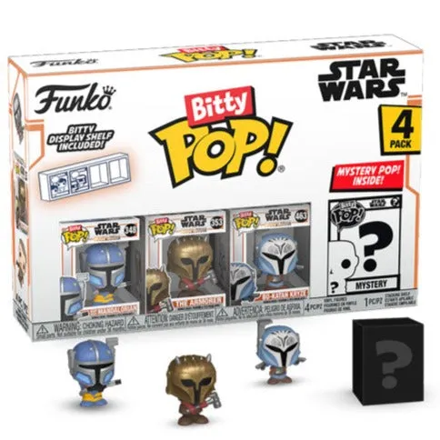 Star Wars - The Mandalorian - Heavy Mandalorian Bitty Pop! 4-Pack