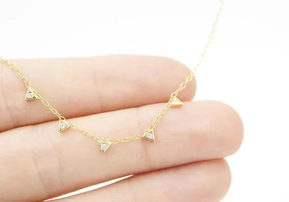 TINY TRIANGLE CHOKER